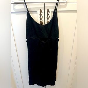 Anthropologie Little Black halter dress size small